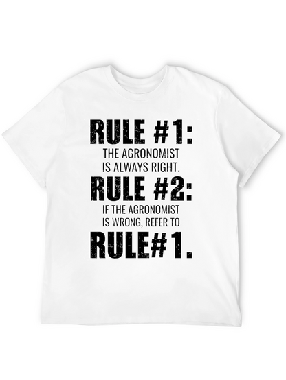 Agronomist Rules T-Shirt - Funny Agriculture Tee