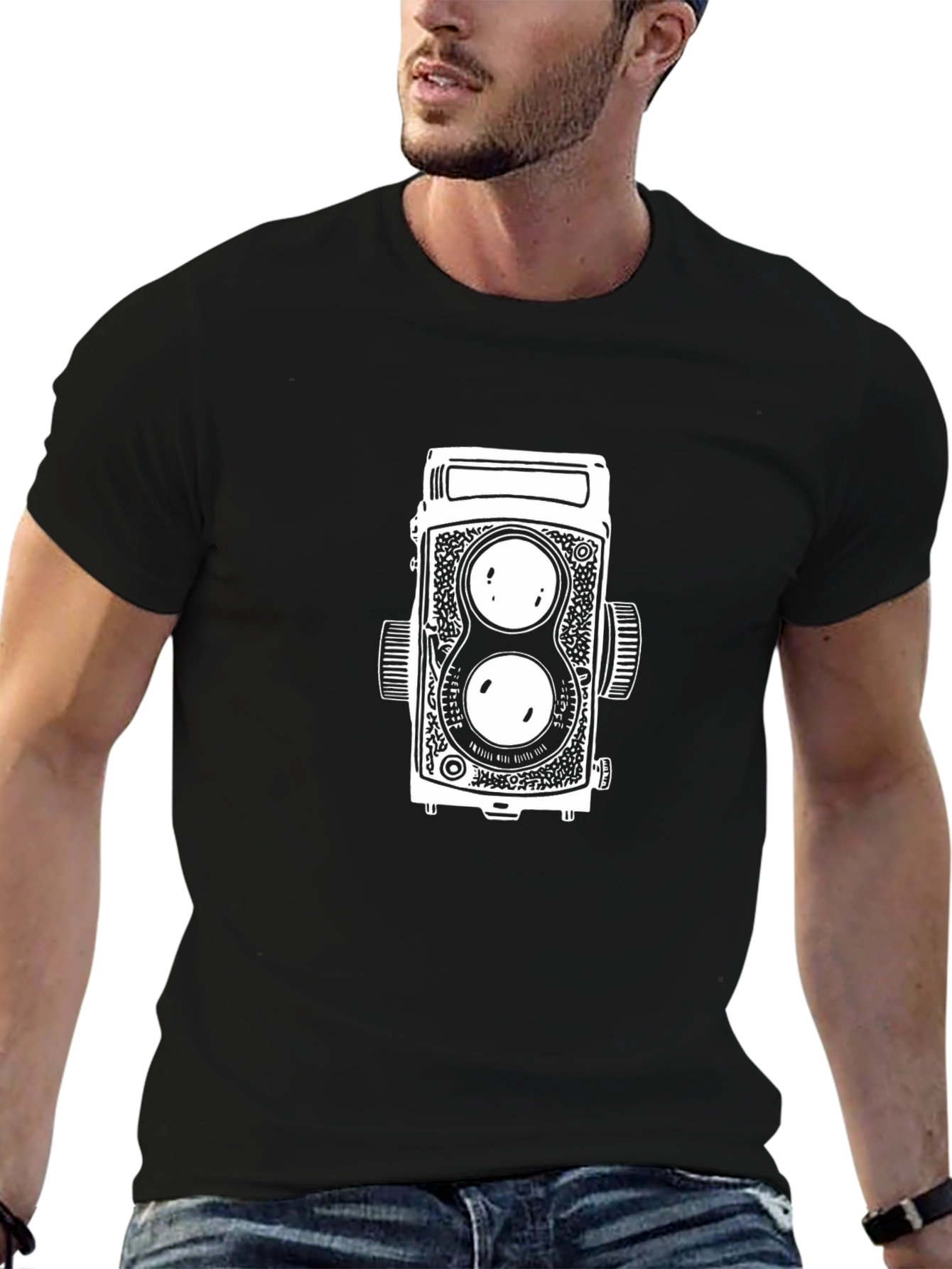 Retro Camera Graphic T-Shirt - Classic Design