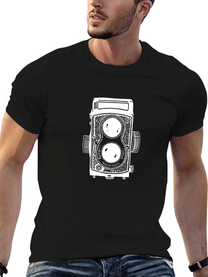 Retro Camera Graphic T-Shirt - Classic Design