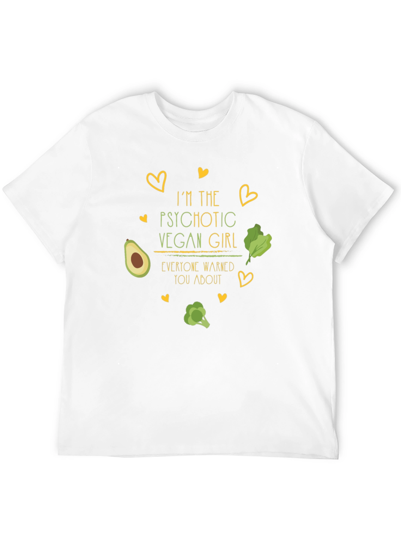 Psychotic Vegan Girl Black T-Shirt