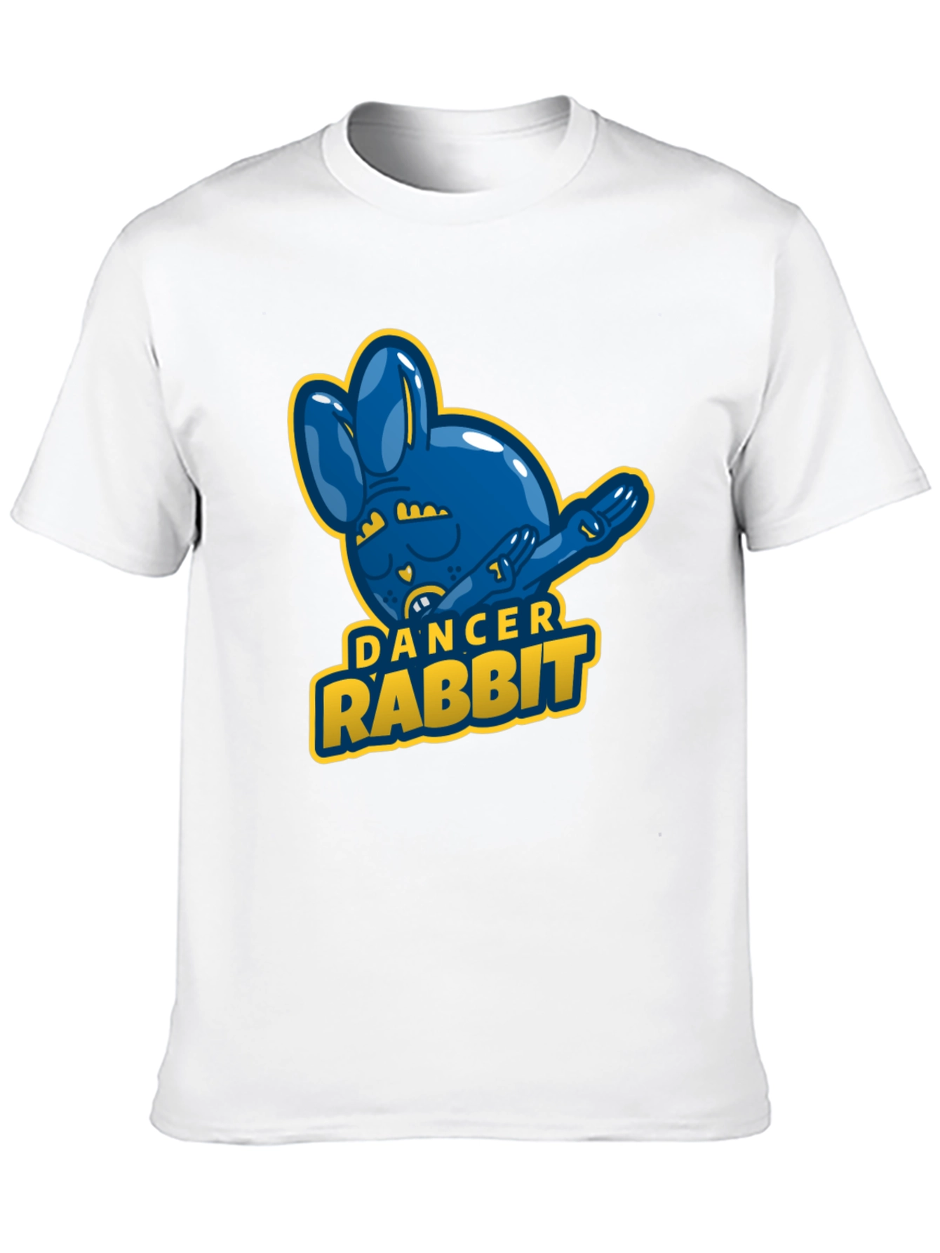 Dancer Rabbit Mens Black T-Shirt
