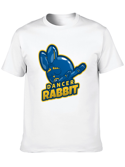 Dancer Rabbit Mens Black T-Shirt