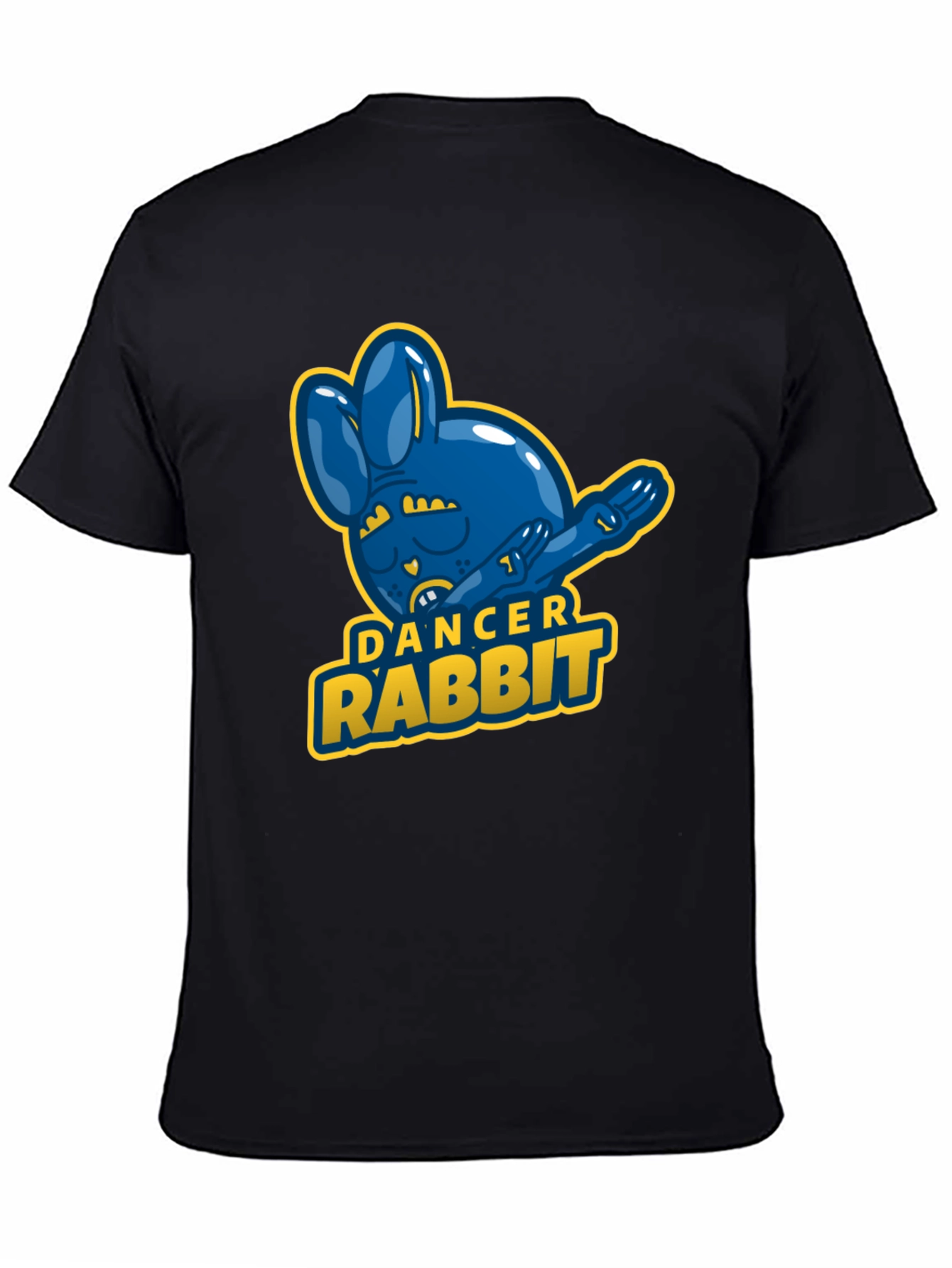 Dancer Rabbit Mens Black T-Shirt