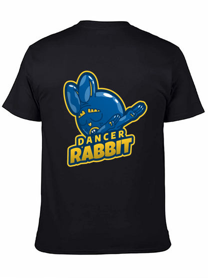 Dancer Rabbit Mens Black T-Shirt