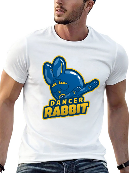 Dancer Rabbit Mens Black T-Shirt