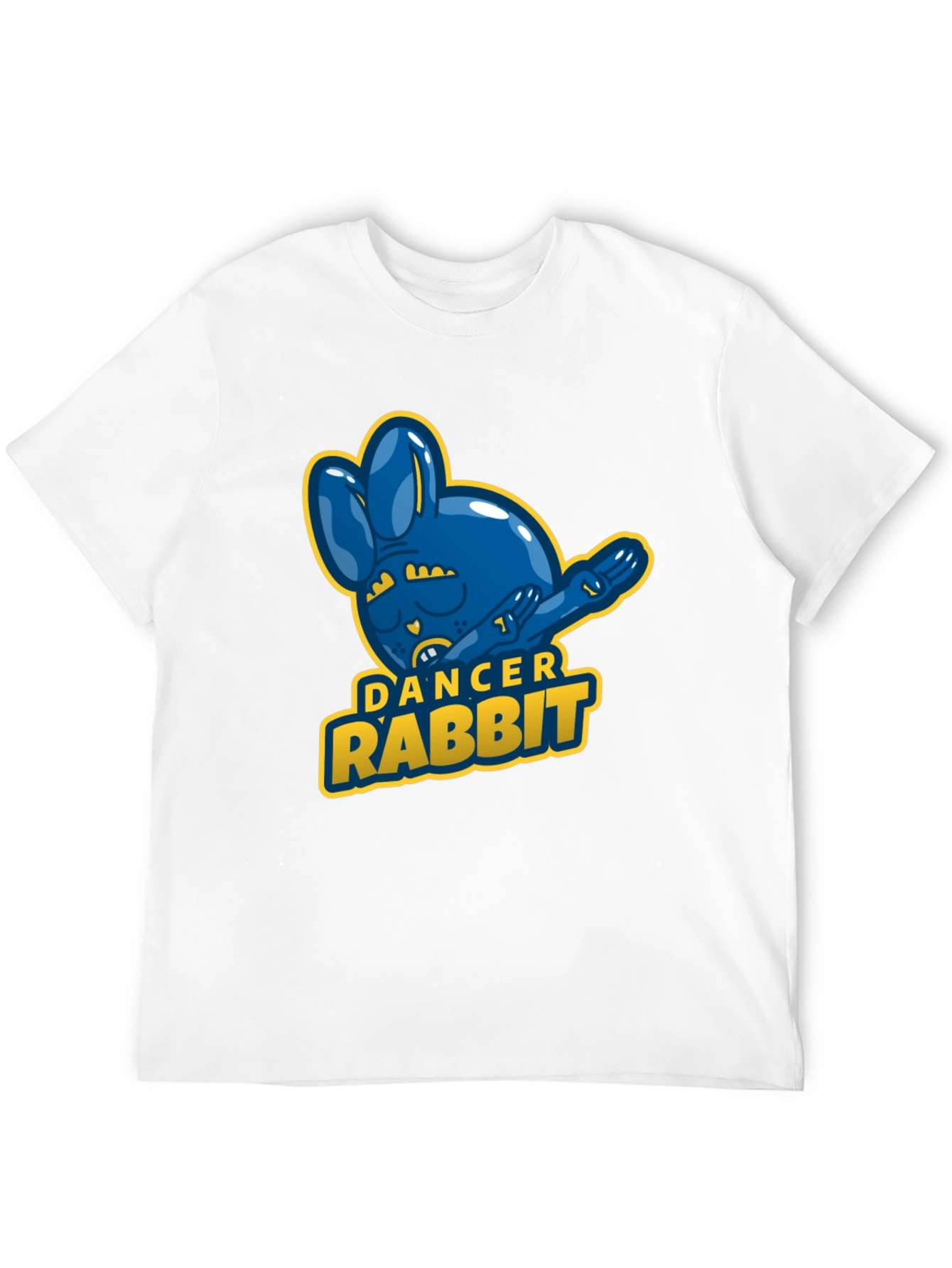 Dancer Rabbit Mens Black T-Shirt