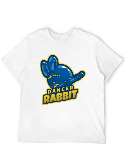 Dancer Rabbit Mens Black T-Shirt