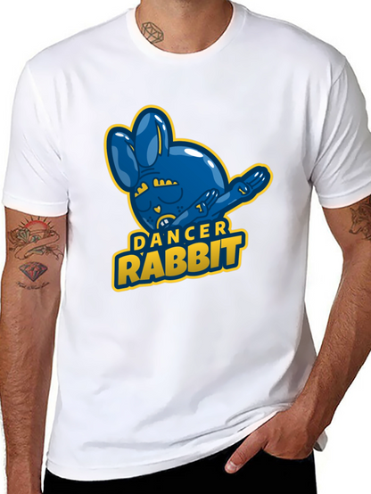 Dancer Rabbit Mens Black T-Shirt