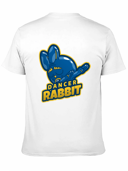 Dancer Rabbit Mens Black T-Shirt