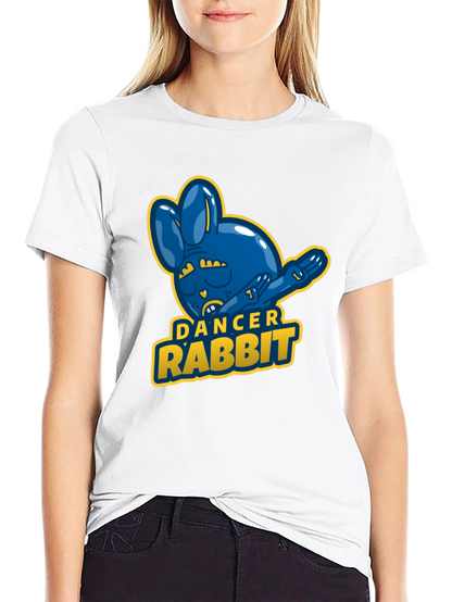 Dancer Rabbit Mens Black T-Shirt