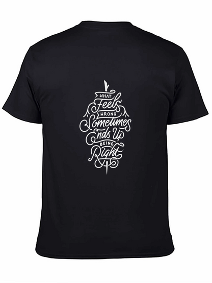 Inspirational Quote Graphic Black T-Shirt