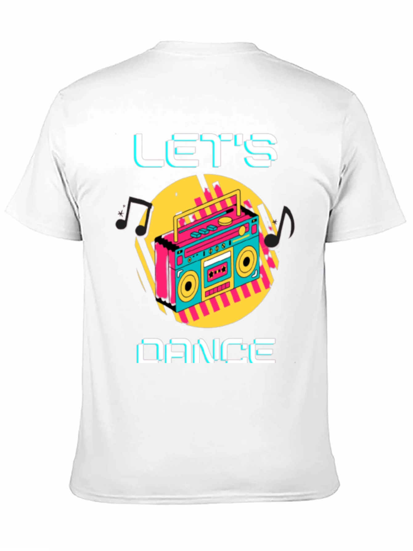 Lets Dance Retro Boombox Graphic Tee