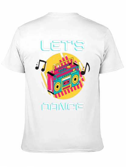 Lets Dance Retro Boombox Graphic Tee
