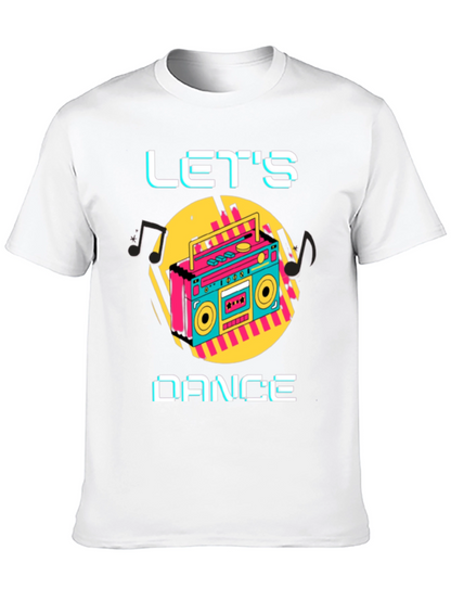 Lets Dance Retro Boombox Graphic Tee