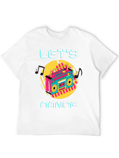 Lets Dance Retro Boombox Graphic Tee