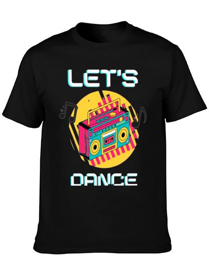 Lets Dance Retro Boombox Graphic Tee