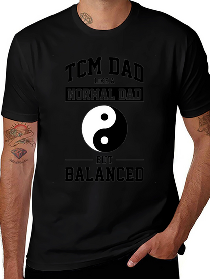 TCM Dad Yin Yang T-Shirt - Balanced Father Tee