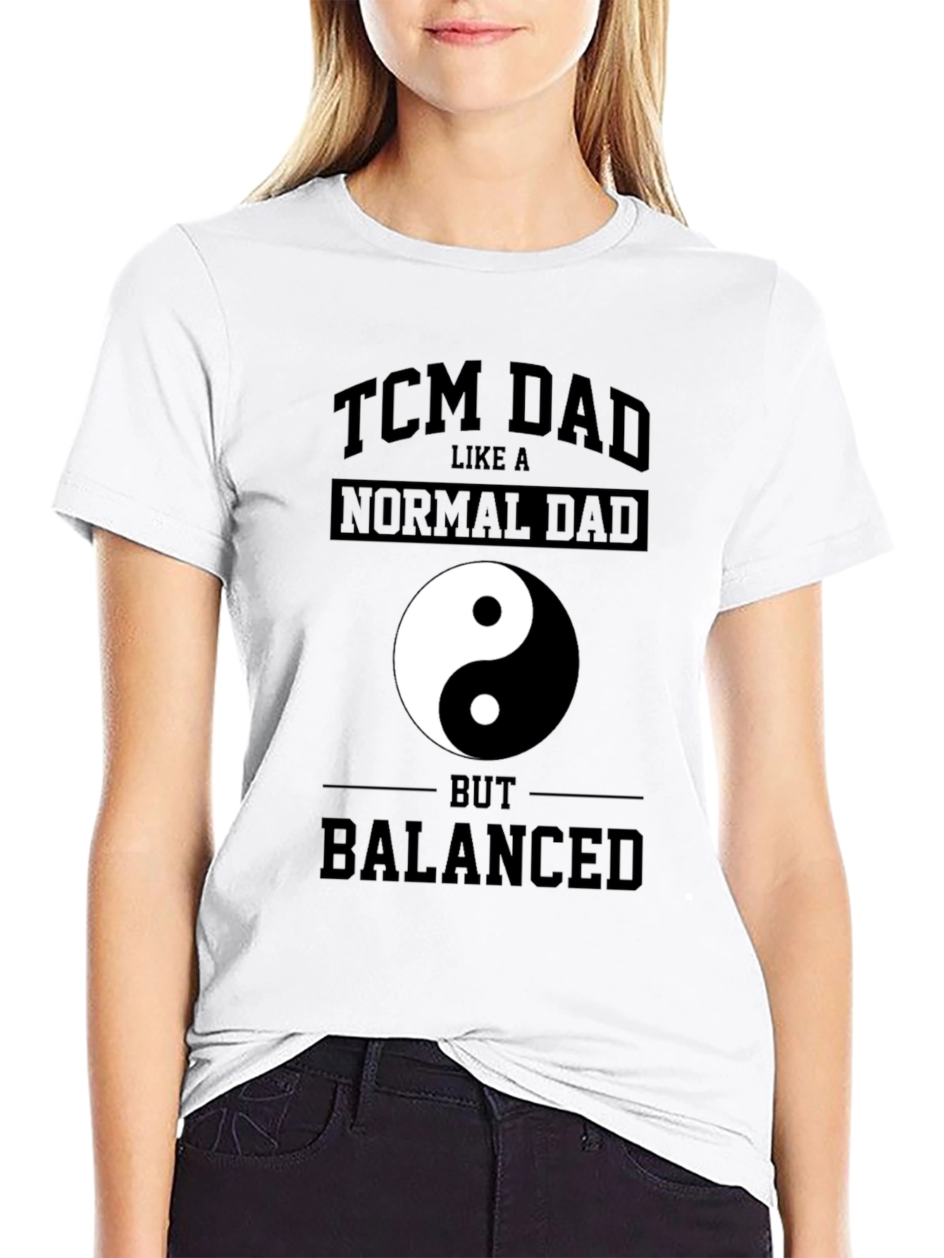 TCM Dad Yin Yang T-Shirt - Balanced Father Tee