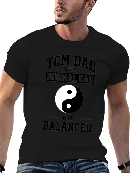TCM Dad Yin Yang T-Shirt - Balanced Father Tee