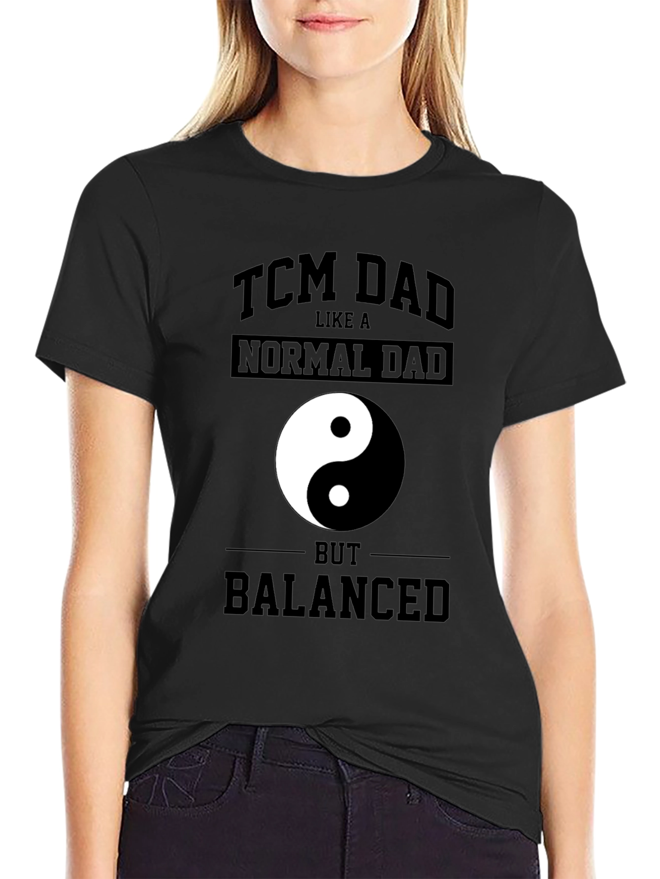 TCM Dad Yin Yang T-Shirt - Balanced Father Tee