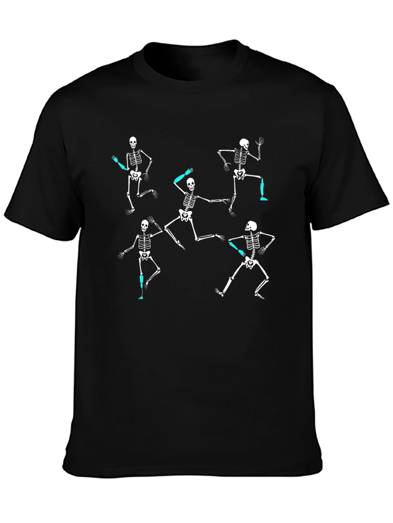 Dancing Skeletons Black T-Shirt