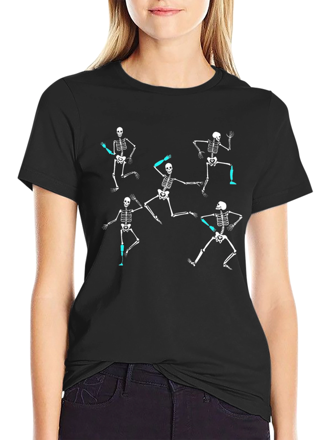 Dancing Skeletons Black T-Shirt