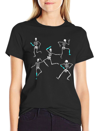 Dancing Skeletons Black T-Shirt