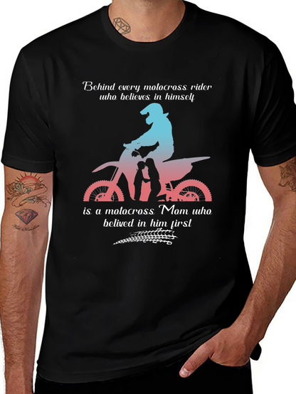Motocross Mom T-Shirt: Behind Every Rider