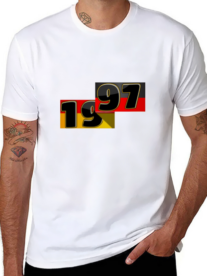 1997 Germany Flag Graphic Tee - Black