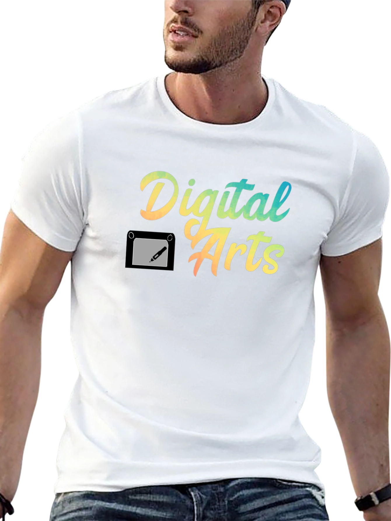 Digital Arts Graphic T-Shirt - Creative Design
