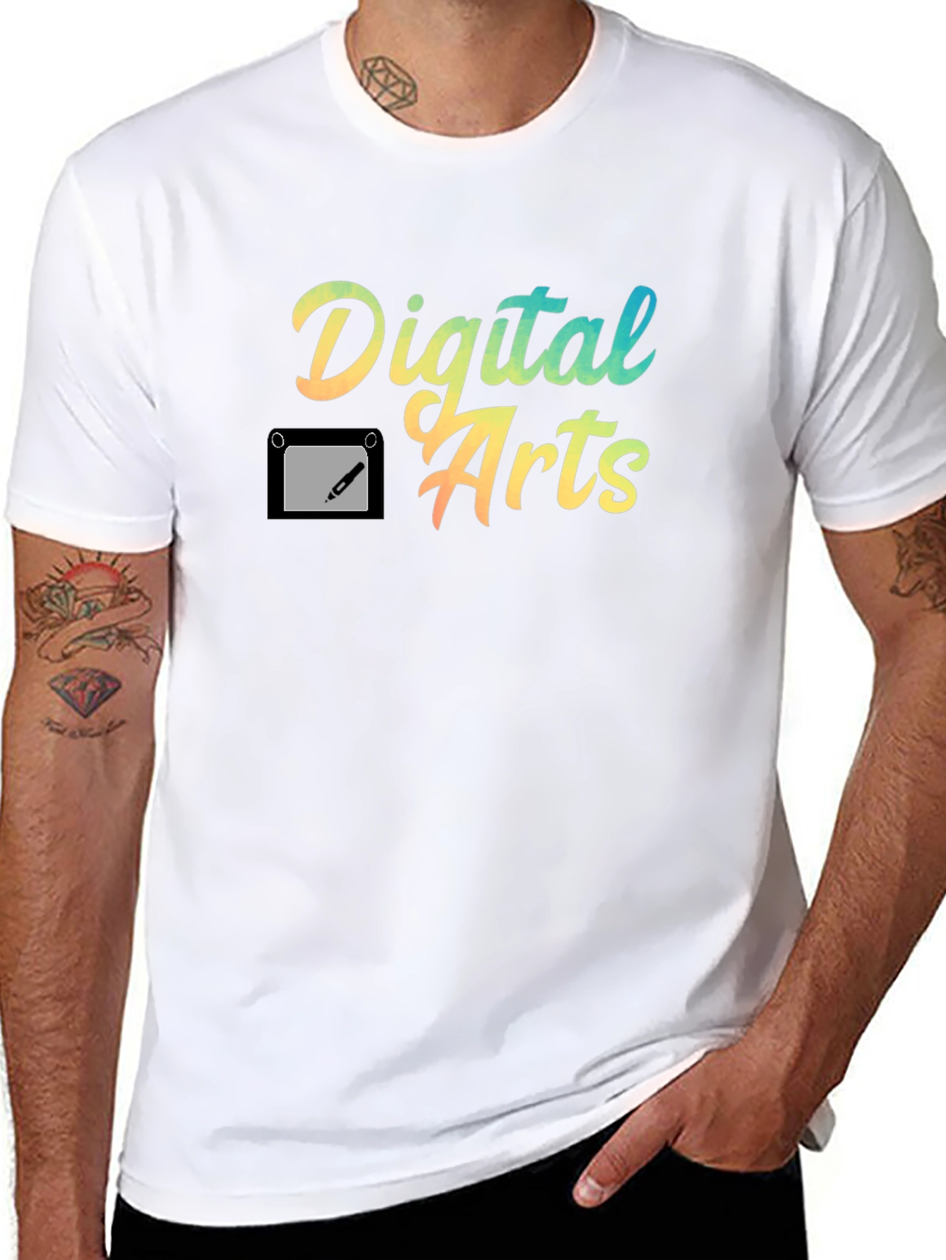 Digital Arts Graphic T-Shirt - Creative Design
