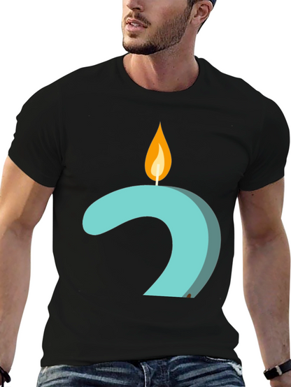 Candle Number 2 Graphic Tee - Black