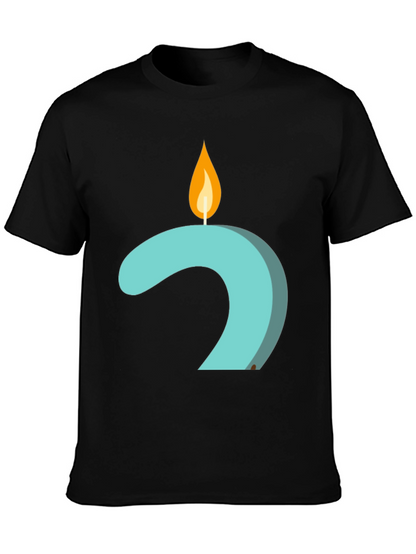Candle Number 2 Graphic Tee - Black
