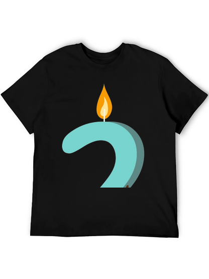 Candle Number 2 Graphic Tee - Black