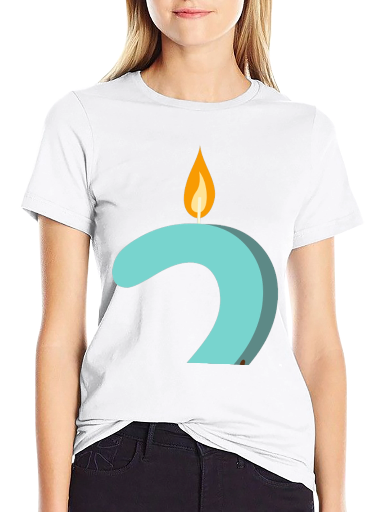 Candle Number 2 Graphic Tee - Black