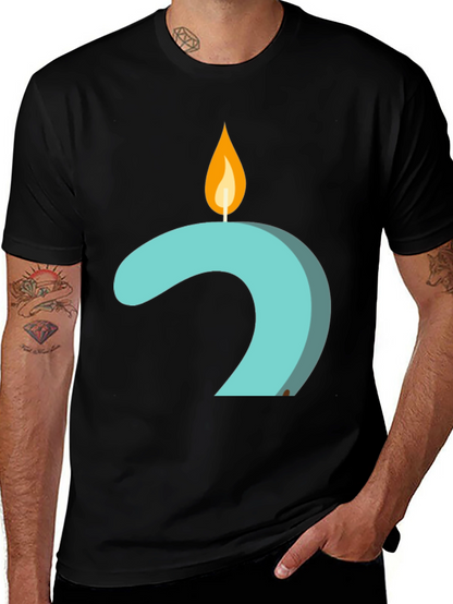 Candle Number 2 Graphic Tee - Black