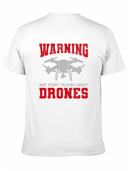 Warning May Start Talking About Drones Graphic Tee