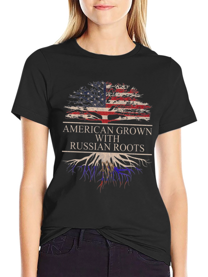 American Grown with Russian Roots T-Shirt