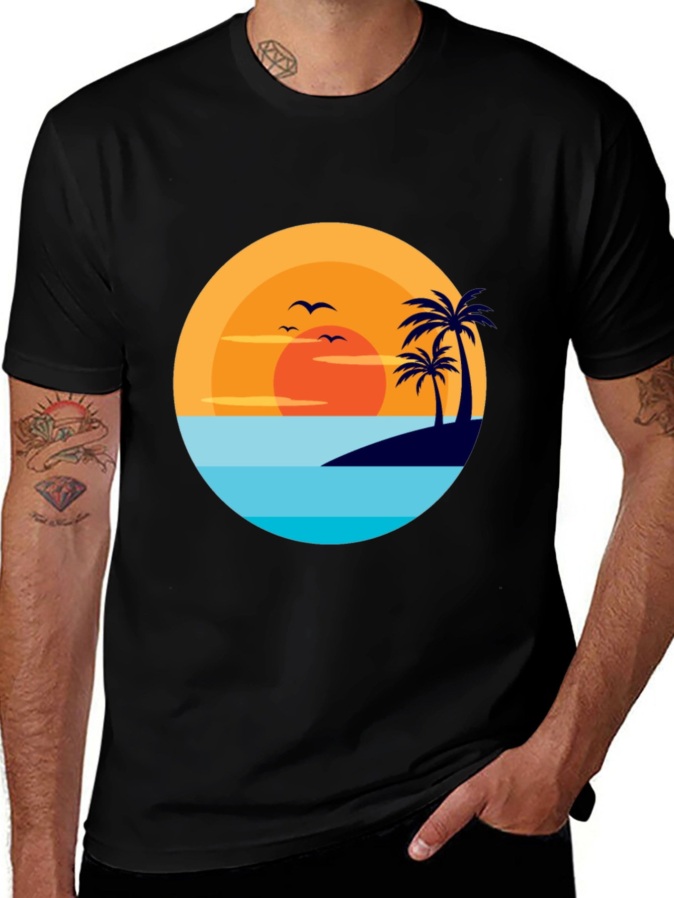 Tropical Sunset Graphic Tee