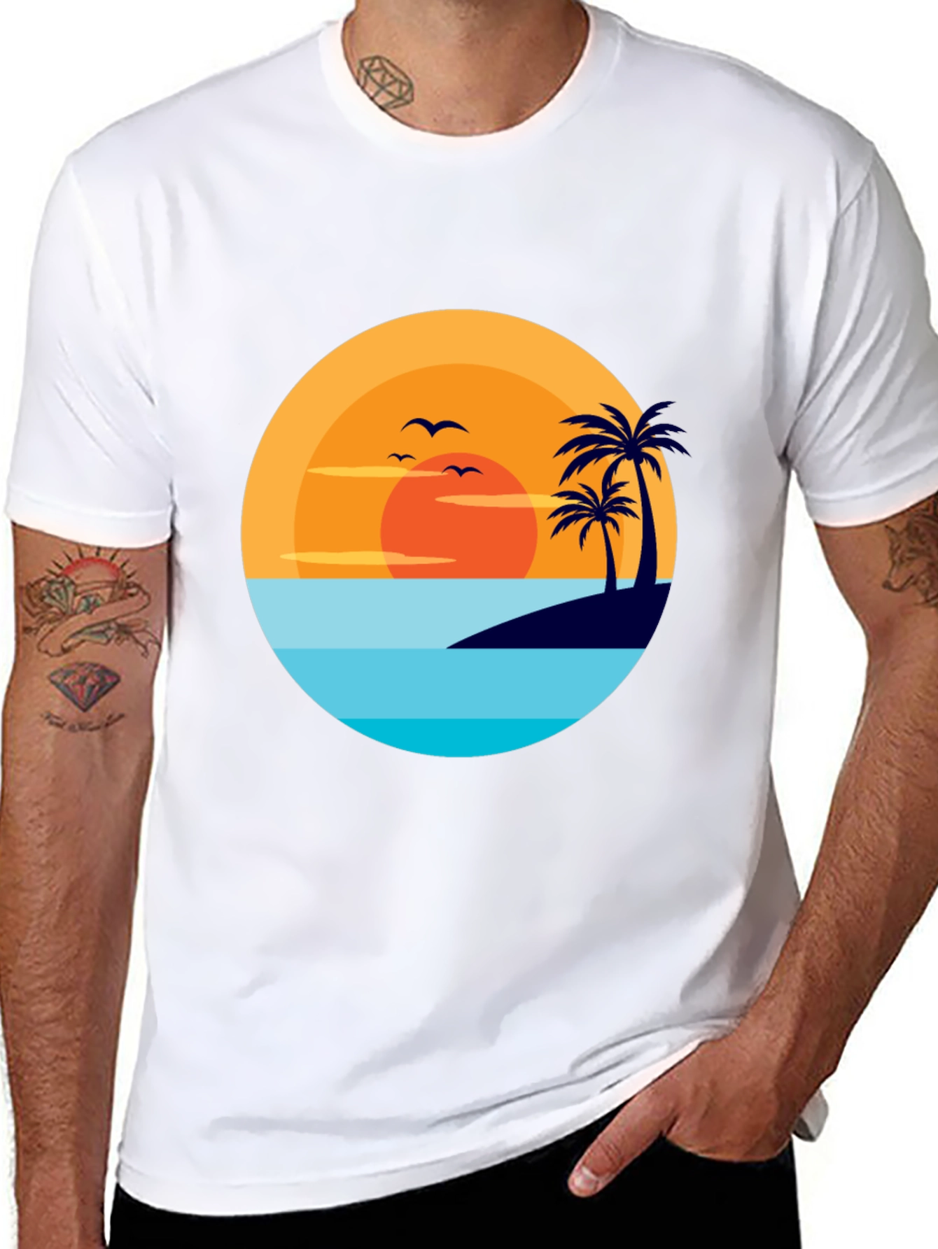 Tropical Sunset Graphic Tee