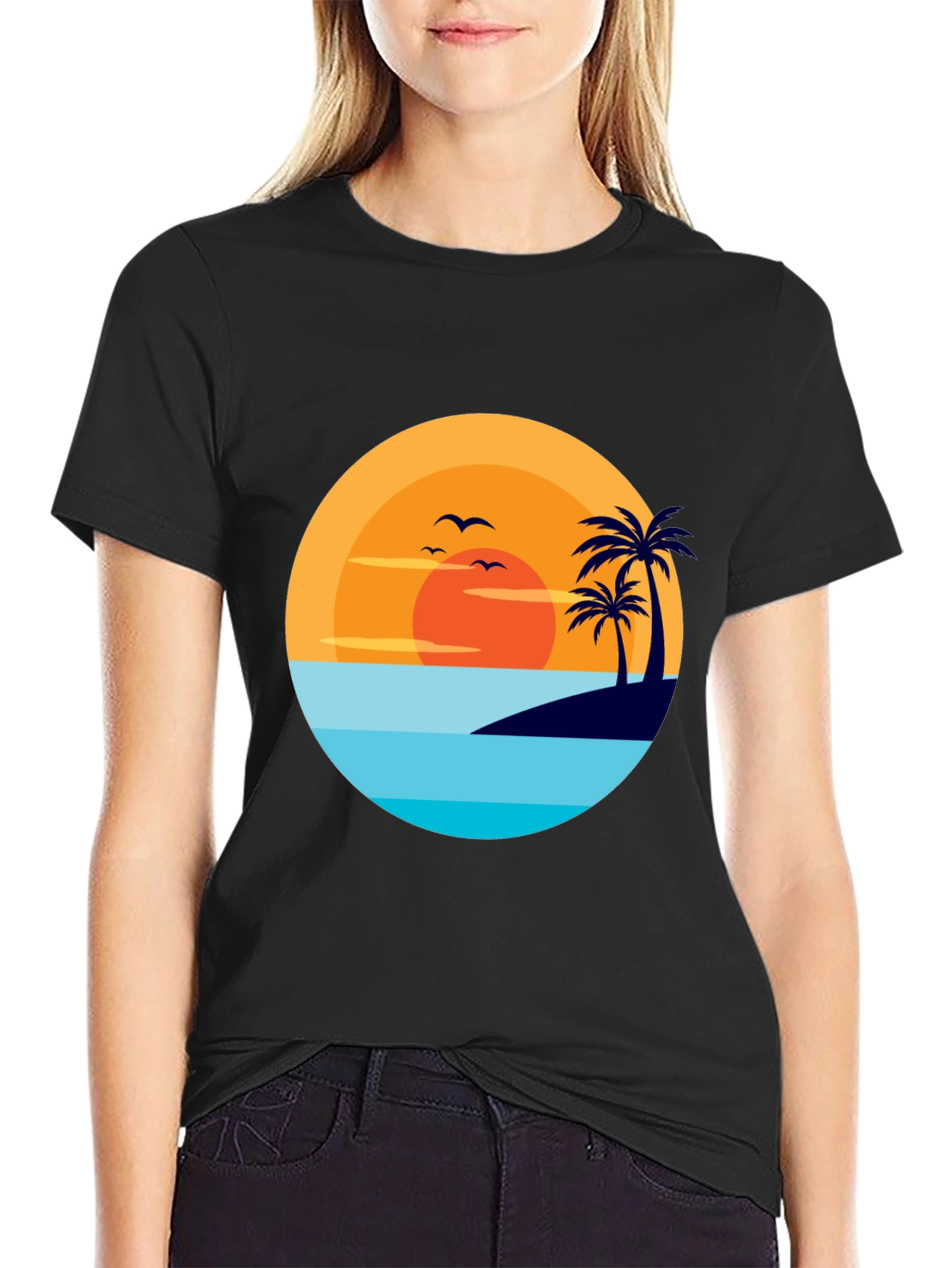 Tropical Sunset Graphic Tee