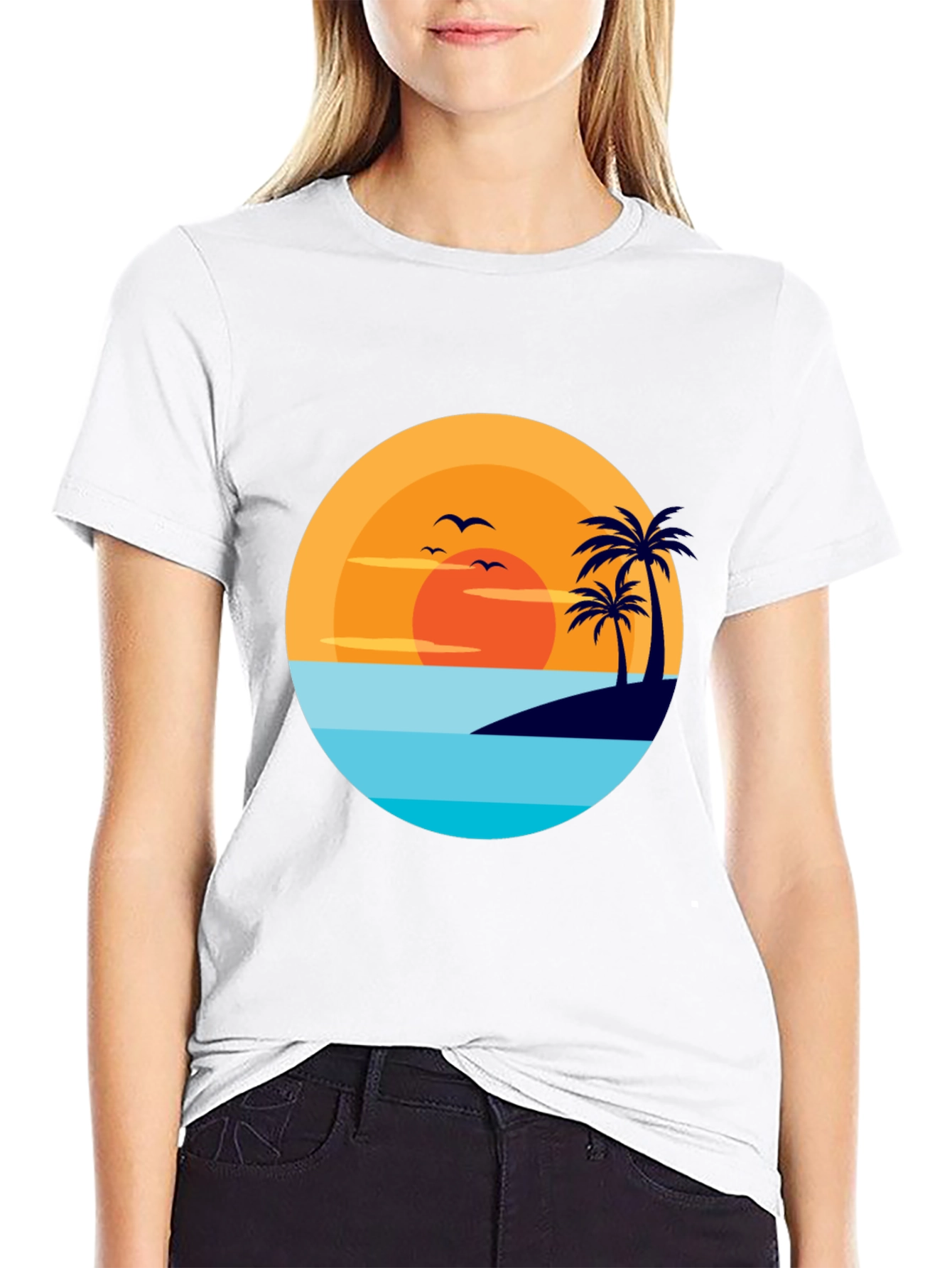 Tropical Sunset Graphic Tee