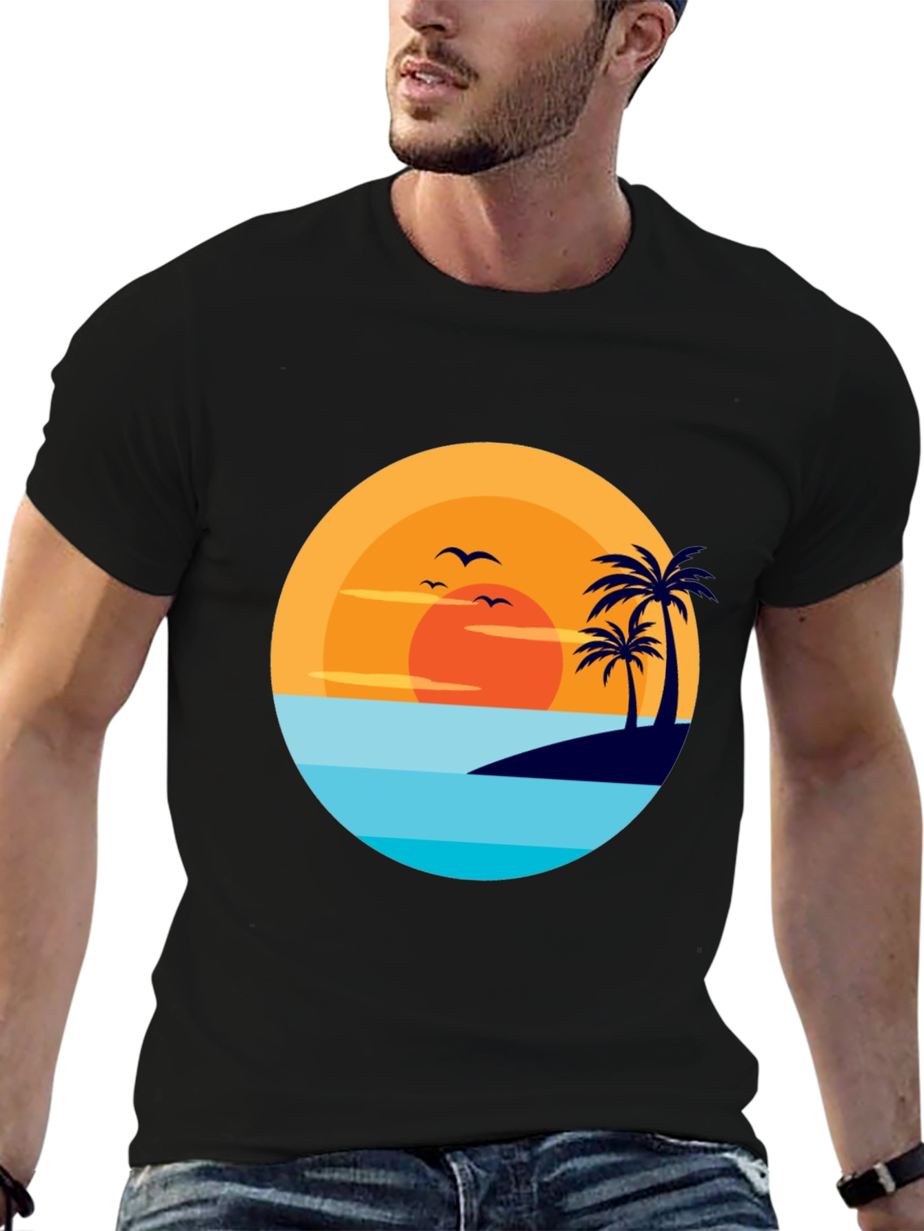 Tropical Sunset Graphic Tee