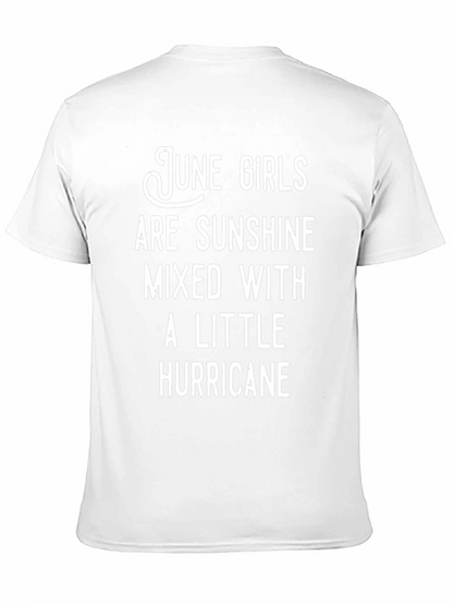 June Girls Sunshine Hurricane Black Graphic T-Shirt