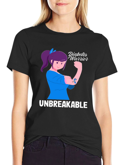 Diabetes Warrior T-Shirt - Unbreakable Strength