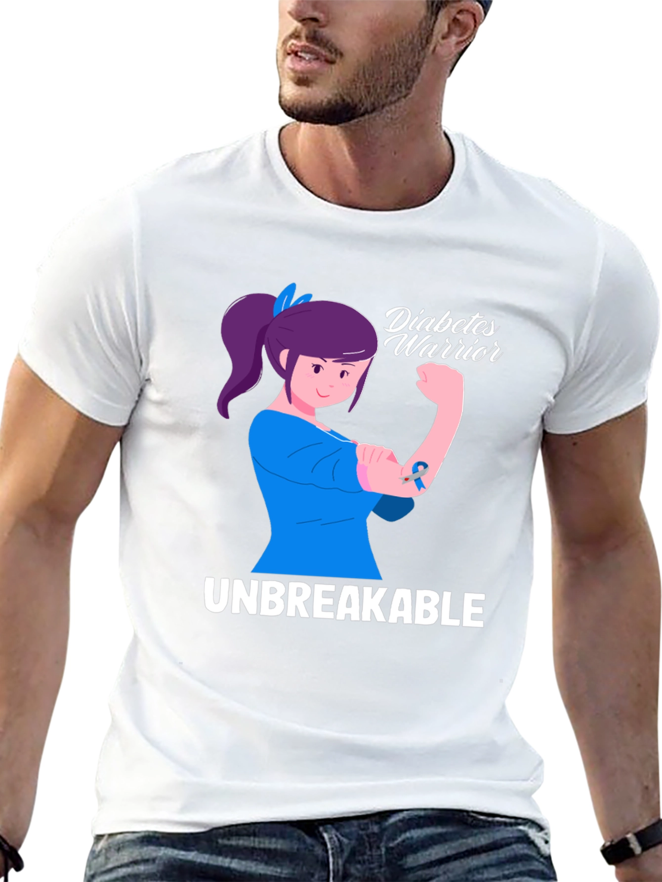 Diabetes Warrior T-Shirt - Unbreakable Strength
