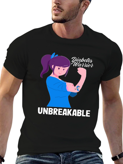 Diabetes Warrior T-Shirt - Unbreakable Strength