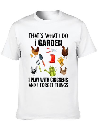 Gardening and Chicken T-Shirt