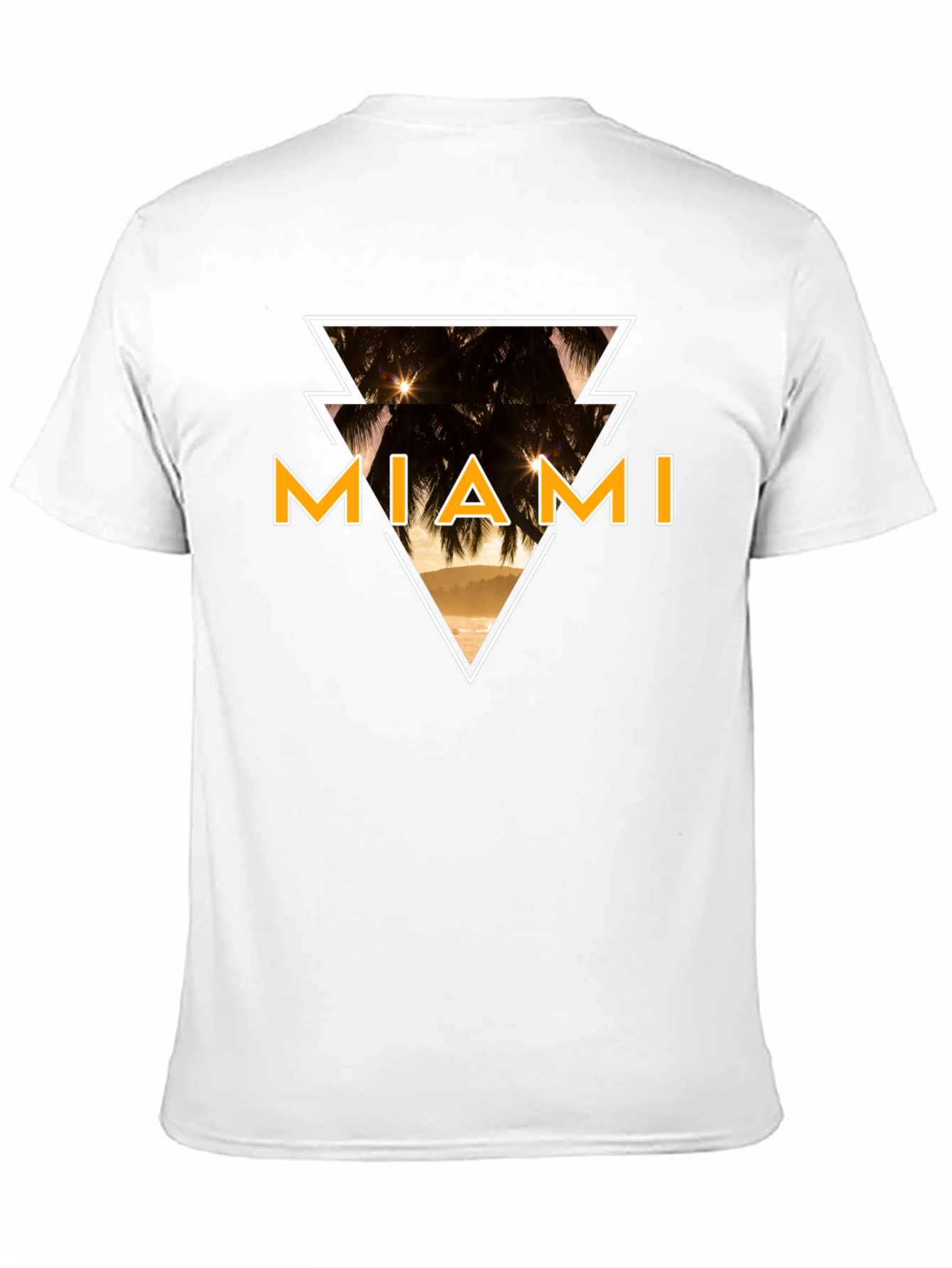 Miami Graphic Tee - Black Cotton T-Shirt