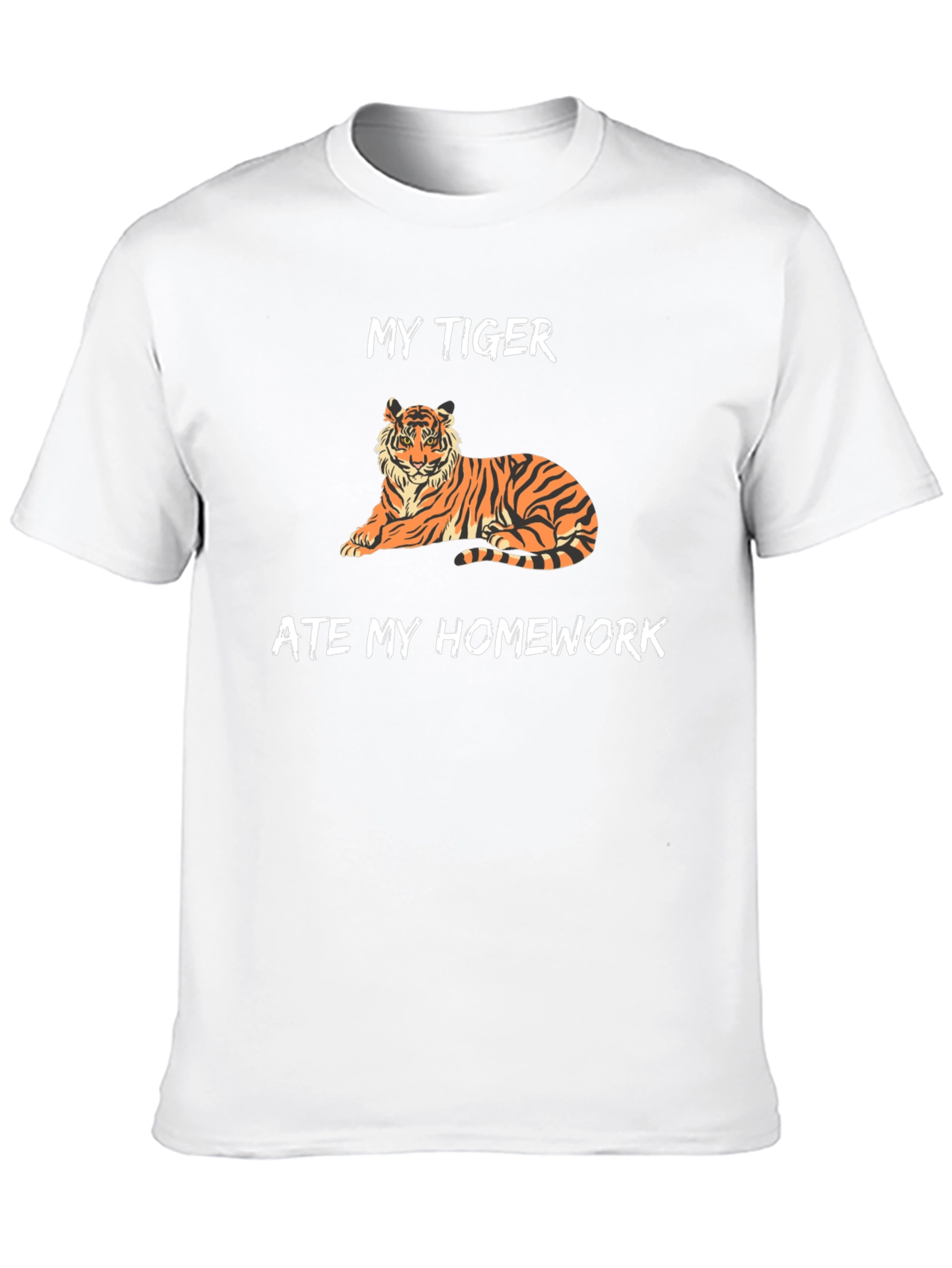 My Tiger Ate My Homework Funny T-Shirt
